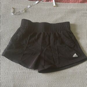 adidas Black Women's Cloth Athletic Running Shorts